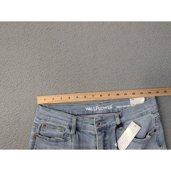 Wallflower The Fearless Curvy Super High Rise Straight Jeans Womens 9 / 29 Blue - Picture 9 of 16